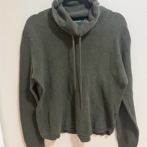 Ralph Lauren Forest Green Cowl Neck Sweater